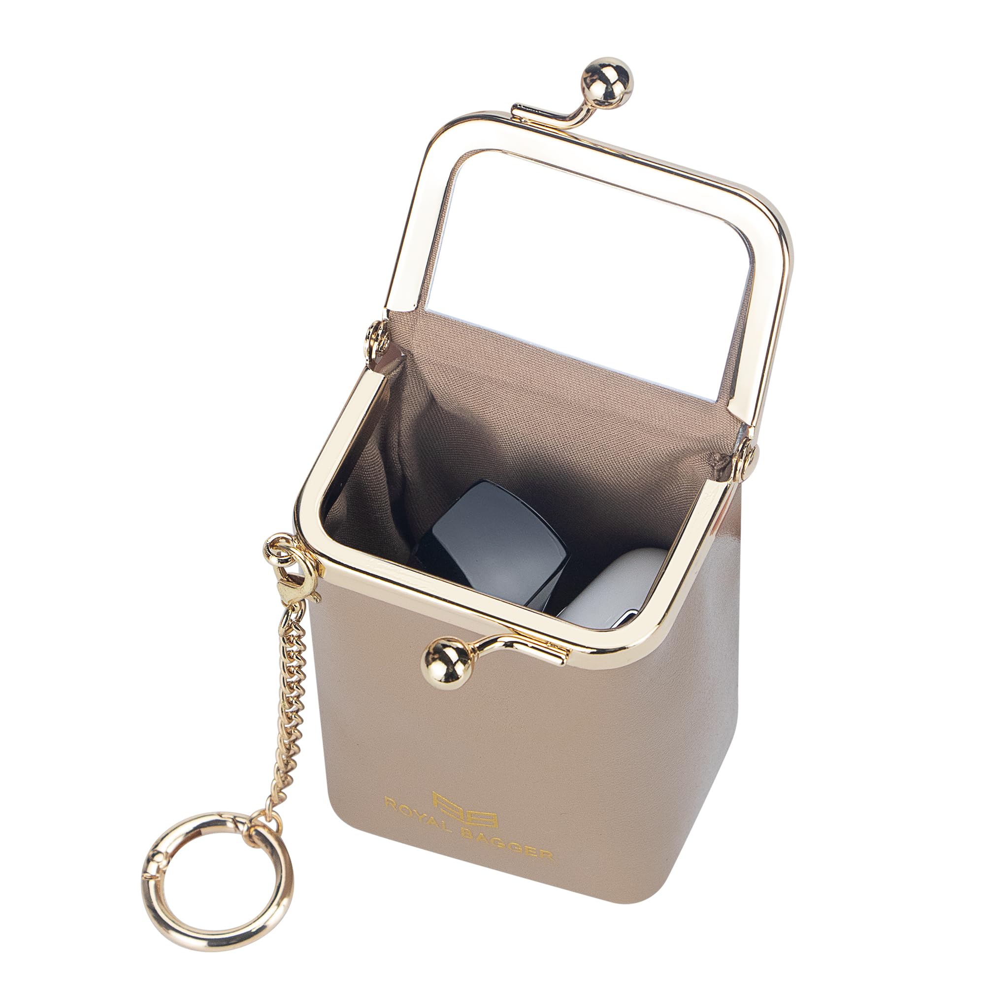 Amazon | ROYAL BAGGER 女性用ミニチェーンジュエリーボックス 本革